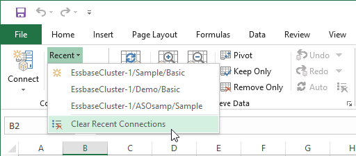 Clear Recent Connections