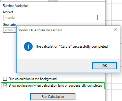 Essbase Calculations Notification