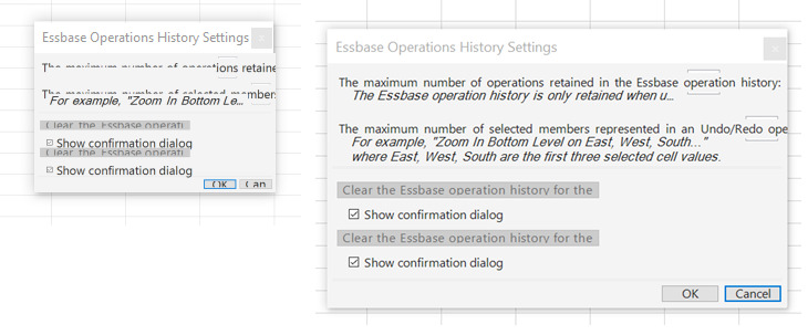 Essbase Operations History Scaling