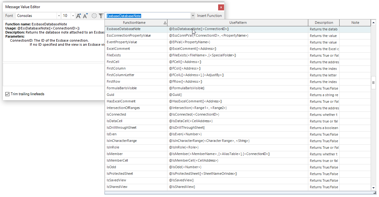 workbook script editor method value editor